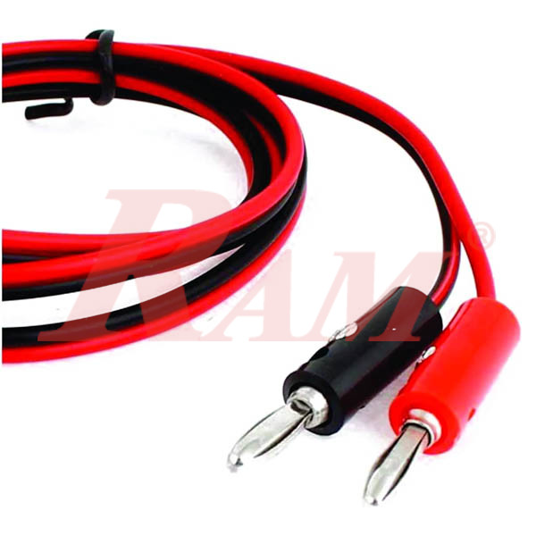 thumbnail image 2 of 14AWG Banana Plug To Alligator Clip Test Leads – Soft Line Wire, 1-Pin Probe Cable 2 of 6
